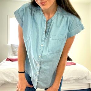 J Crew Mercantile denim top (M)